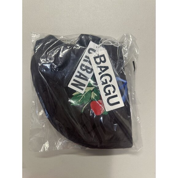 BAGGU UO Exclusive Strawberry Embroidery Medium Nylon Crescent Bag Crossbody - Picture 4 of 5